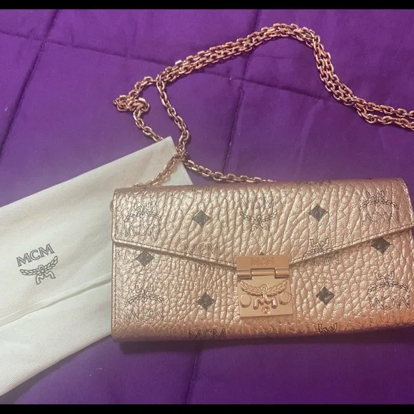 MCM | Bags | Mcm Wallet On Chain Metallic Patricia Visetos  display picture 1